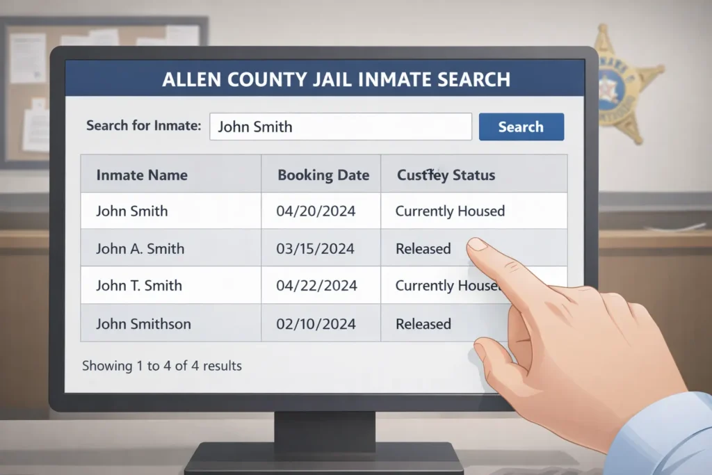 Allen County Jail Inmate Search: Find Current Inmates Fast