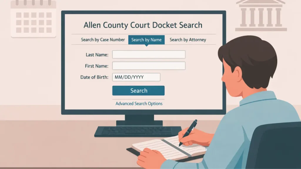 Allen County Court Docket Search